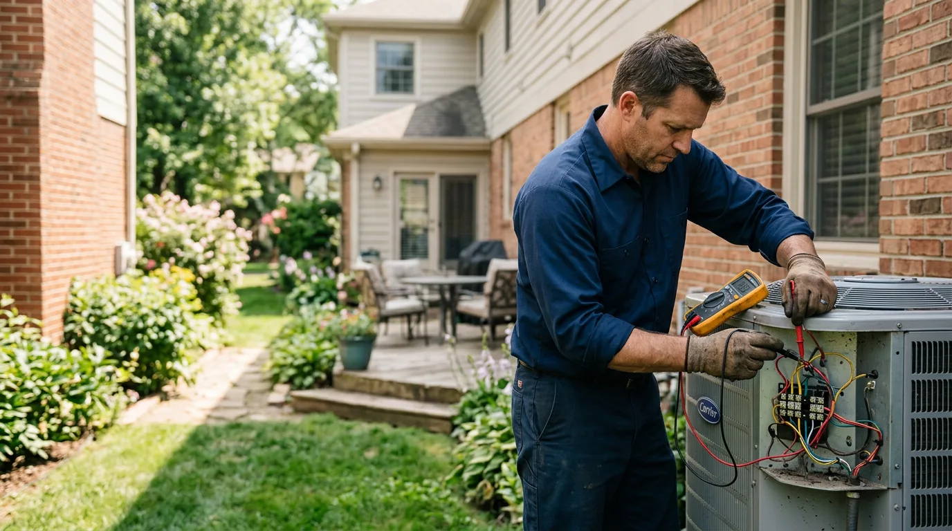 HVAC technician working near Blauvelt, NY